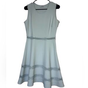 Sandro blue fit and flare midi dress size 40